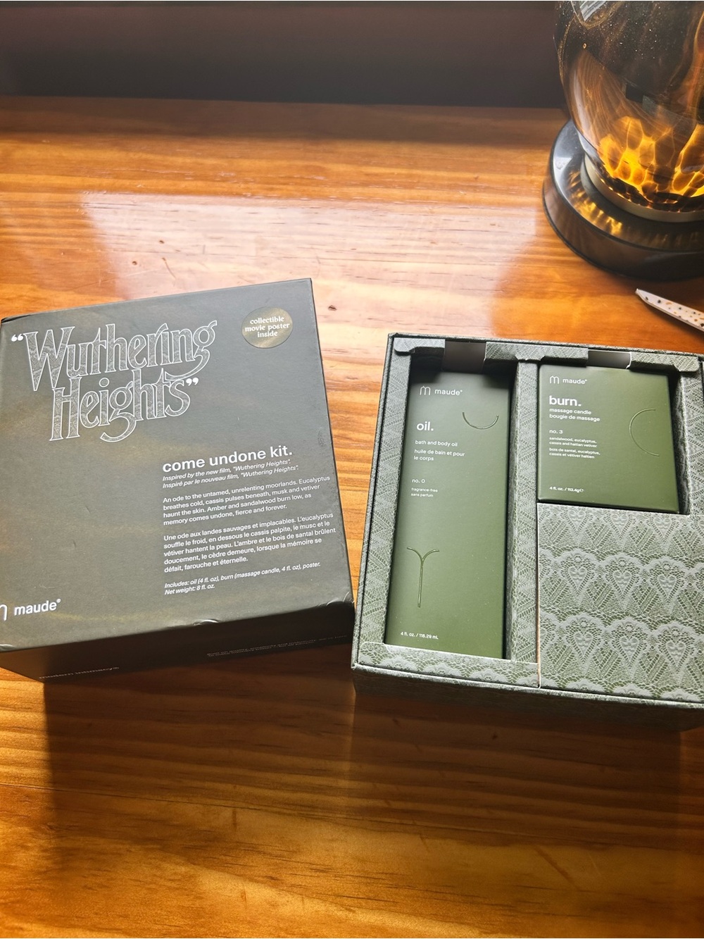 Wuthering Heights Maude candle and oil set gift